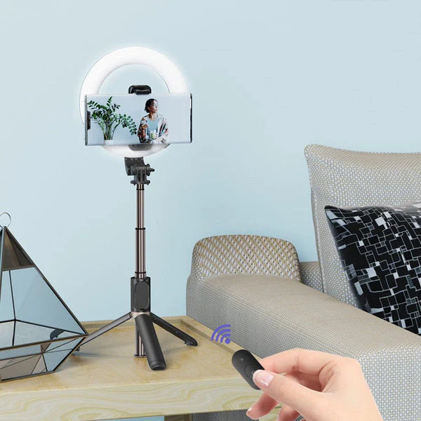 YESIDO SELFIE STICK WIRELESS RING LIGHT SELFIE STICK SF12 YESIDO SELFIE STICK WIRELESS RING LIGHT SELFIE STICK SF12